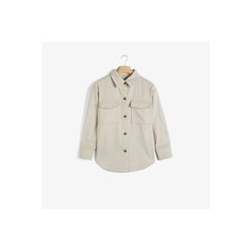 Gant 4300237.233 Krem Relaxed Fit Klasik Yaka Kadın Gömlek