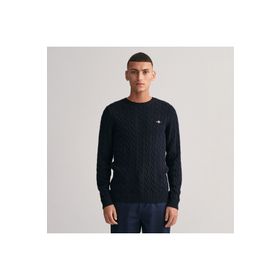 Gant 8050601.433 Lacivert Regular Fit Bisiklet Yaka Erkek Kazak