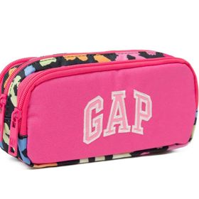 GAP 12796 Çiçek Desenli Pembe 3 Bölmeli Kalemlik Kalem Kutusu