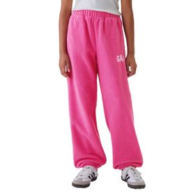 GAP 499107001 Pembe Logo Polar Fleece Çocuk Günlük Stil Eşofman Altı