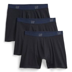 GAP 701135002 3'lü Basic Lacivert Günlük Stil Erkek Boxer