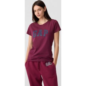 GAP 729555007 V-Ss Logo Classic Kırmızı Günlük Stil Kadın T-shirt