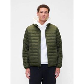 GAP 790583002 Logo Puffer Yeşil Günlük Stil Erkek Mont