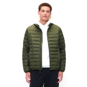 GAP 790583002 Logo Puffer Yeşil Günlük Stil Erkek Mont