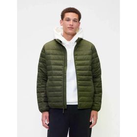 GAP 790583002 Logo Puffer Yeşil Günlük Stil Erkek Mont