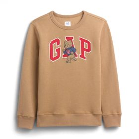 GAP 795118003 Krem Logo Crew Çocuk Günlük Stil Eşofman Üstü