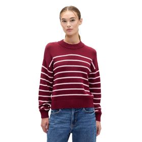 GAP 796906000 Pembe Cotton Crew Stripe Kadın Günlük Stil Sweatshirt