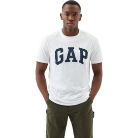 GAP 856659003 Beyaz V-Everyday Soft Günlük Stil Erkek T-Shirt