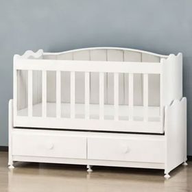 Garaj Home Elegant 60x120 cm Krem Döşemeli Beyaz Beşik