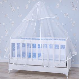 Garaj Home Elit 60x120 cm Yatak Cibinlik Beşik Mavi Mavi Uyku Seti