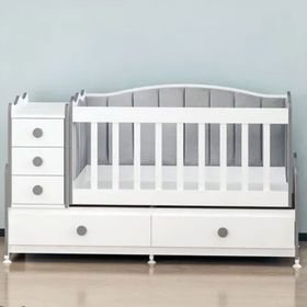 Garaj Home Melina 5 Çekmeceli Büyüyen Gri Döşemeli Beşik