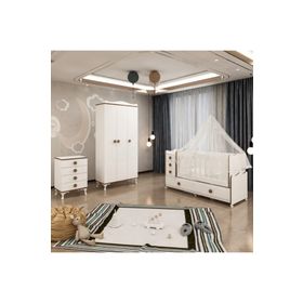 Garaj Home Melina Yıldız 3 Kapaklı Bebek Odası Takımı