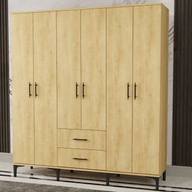 Garaj Home Meşe 6 Kapaklı 2 Çekmeceli Dolap