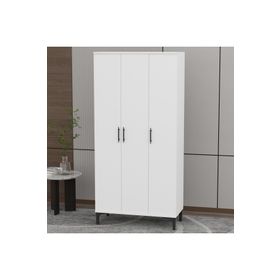 Garaj Home Vera 3 Kapaklı Beyaz Dolap
