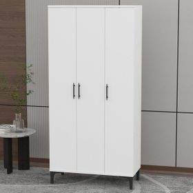Garaj Home Vera 3 Kapaklı Beyaz Dolap