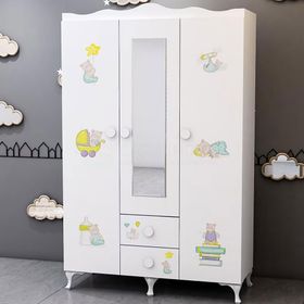 GarajHome Ayıcık 3 Kapaklı Dolap