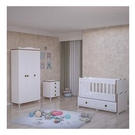 GarajHome Elegant Yıldız 3 Kapaklı Sümela Bebek Odası Takımı