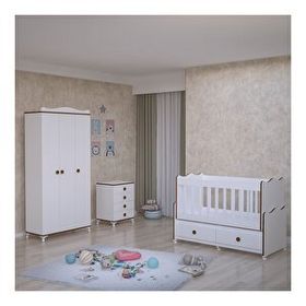 GarajHome Elegant Yıldız 3 Kapaklı Sümela Bebek Odası Takımı