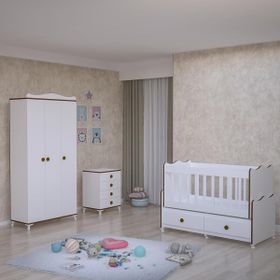 GarajHome Elegant Yıldız 3 Kapaklı Sümela Bebek Odası Takımı