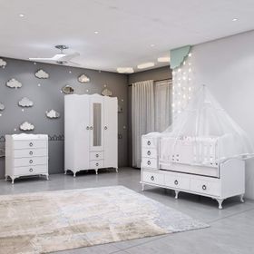 GarajHome Elfin Büyünen Asansörlü Yatak ve Uyku Seti Kombinli Bebek Odası Takımı
