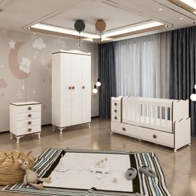 GarajHome Melina Yıldız 3 Kapaklı Sümela Bebek Odası Takımı