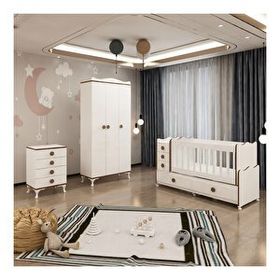GarajHome Melina Yıldız 3 Kapaklı Sümela Bebek Odası Takımı