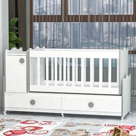 GarajHome Pırlanta Mdfli Büyüyen 60x120 cm Gri Beşik