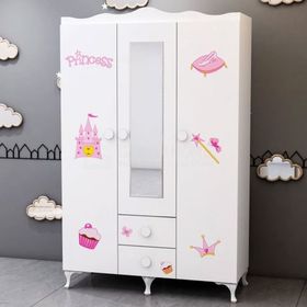 GarajHome Prenses 3 Kapaklı Dolap