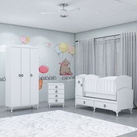 GarajHome Sude Asansörlü Yıldız 3 Kapaklı Bebek Odası Takımı