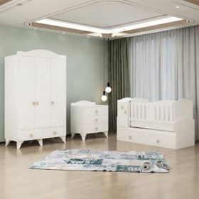 GarajHome Tuana Beyaz Avangart Bebek Odası Takımı