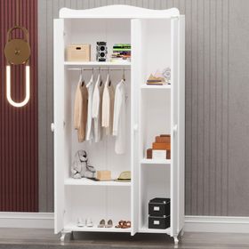 GarajHome Yıldız Beyaz 3 Kapaklı Dolap