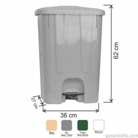 Garanti 7143 Plastik İç Kovasız Pedallı 65 lt Çöp Kovası