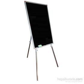 Garanti 80X120 cm Teleskopik Ayaklı Siyah Yazı Tahtası