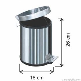Garanti Metal 1001 3 lt Pedallı Çöp Kovası