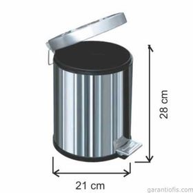 Garanti Metal 1002 5 lt Pedallı Çöp Kovası