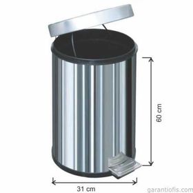 Garanti Metal 1020 40 lt Pedallı Çöp Kovası
