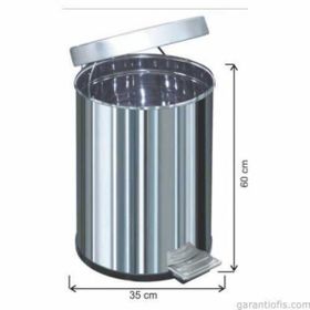 Garanti Metal 1052 60 lt Pedallı Çöp Kovası