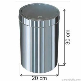Garanti Metal 1321 12 lt Dokunmatik İtme Kapaklı Çöp Kovası