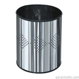 Garanti Metal 1401 13 lt Dekoratif Paslanmaz Metal Çöp Kovası