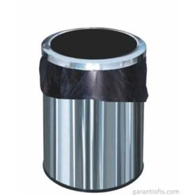 Garanti Metal 1414 13 lt Çemberli Paslanmaz Krom Çöp Kovası