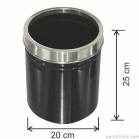 Garanti Metal 1431 8 lt Paslanmaz Çemberli Çöp Kovası