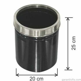 Garanti Metal 1431 8 lt Paslanmaz Çemberli Çöp Kovası