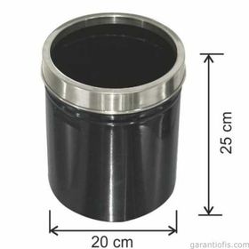 Garanti Metal 1431 8 lt Paslanmaz Çemberli Çöp Kovası