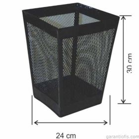 Garanti Metal 1437 13 lt Kare Metal Ofis Tipi Çöp Kovası