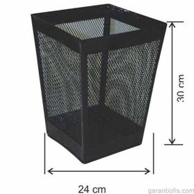 Garanti Metal 1437 13 lt Kare Metal Ofis Tipi Çöp Kovası