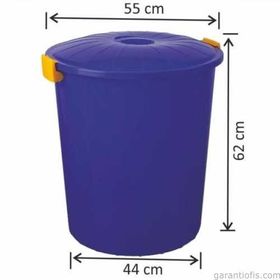 Garanti Metal 7484 100 lt Plastik Klasik Kapaklı Kilitli Çöp Kovası