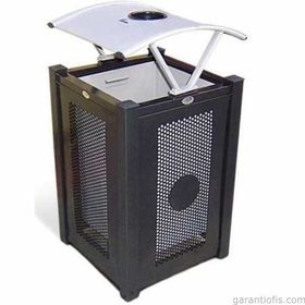 Garanti Metal 7604 65 lt Modern Bahçe Tipi Çöp Kovası
