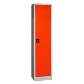 Garanti Metal Tam Boy 198'lik Tek Kapılı Kırmızı Gri Dosya Dolabı