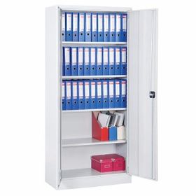 Garanti Metal Tam Boy Açık Gri Metal 198 cm Klasör Dolabı
