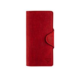 Garbalia Axel Crazy Kırmızı Deri Unisex Portföy Cüzdan
